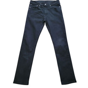 Levi's Jeans 511 Slim Straight Black Size 34/34 Men's Excellent Condition